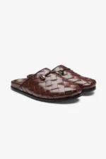 Quincy Slipper Chocolate Weave - Image 2